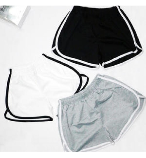 Wholesale custom LOGO Casual Thin Shorts Elastic Drawstring Patchwork Soft Women Sports Shorts