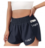 HIC Wholesale Quick-Dry Women's Running Shorts Sport Layer Elastic Waist Active Workout Shorts With Pockets Yoga Short