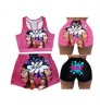 2022 New Fashion Printed Sweet Candy Workout Women Snack Biker Shorts Custom Summer Hot Pant Women Shorts
