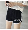 Customized Logo Summer Bike Stretch Drawstring Stitching Casual Cotton Soft Women's Sports Shorts