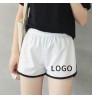 Customized Logo Summer Bike Stretch Drawstring Stitching Casual Cotton Soft Women's Sports Shorts