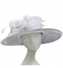 Wholesale 2022 ladies Spring Autumn sun hat women luxury wide brim hat church party wedding hat for women