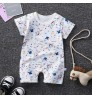 High. Quality Baby 100% cotton overall romper Summer new children's short sleeve cloth Baby cartoon jumpsuit bodysuit