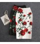 Hot Sale Elegant Casual Split Short Faldas Female Floral Printed Skinny OL Bodycon Womens Mini Pencil Skirts