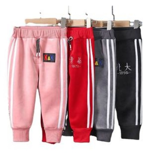 Wholesale custom winter new children's trousers baby thickened warm outer wear pants