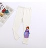 american girls baby stacked character hiking ruffle white printed pants kids suit blue trousers for children